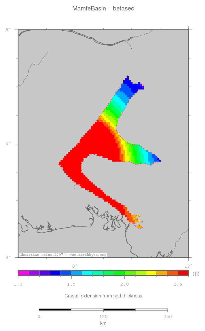 Mamfe Basin location map