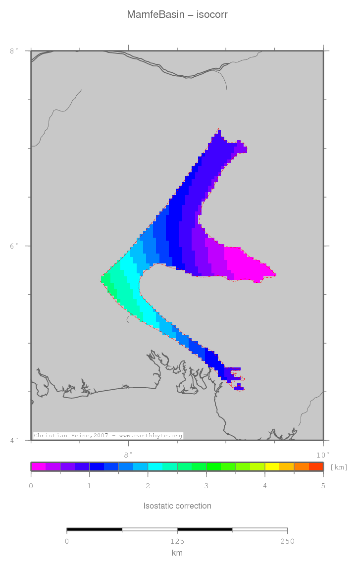 Mamfe Basin location map