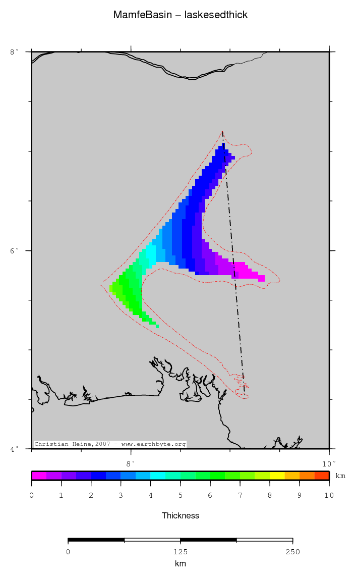 Mamfe Basin location map