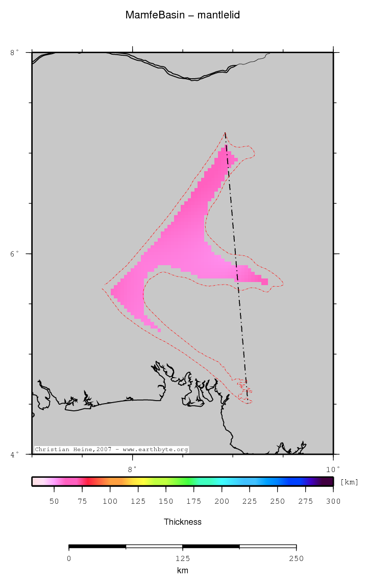 Mamfe Basin location map