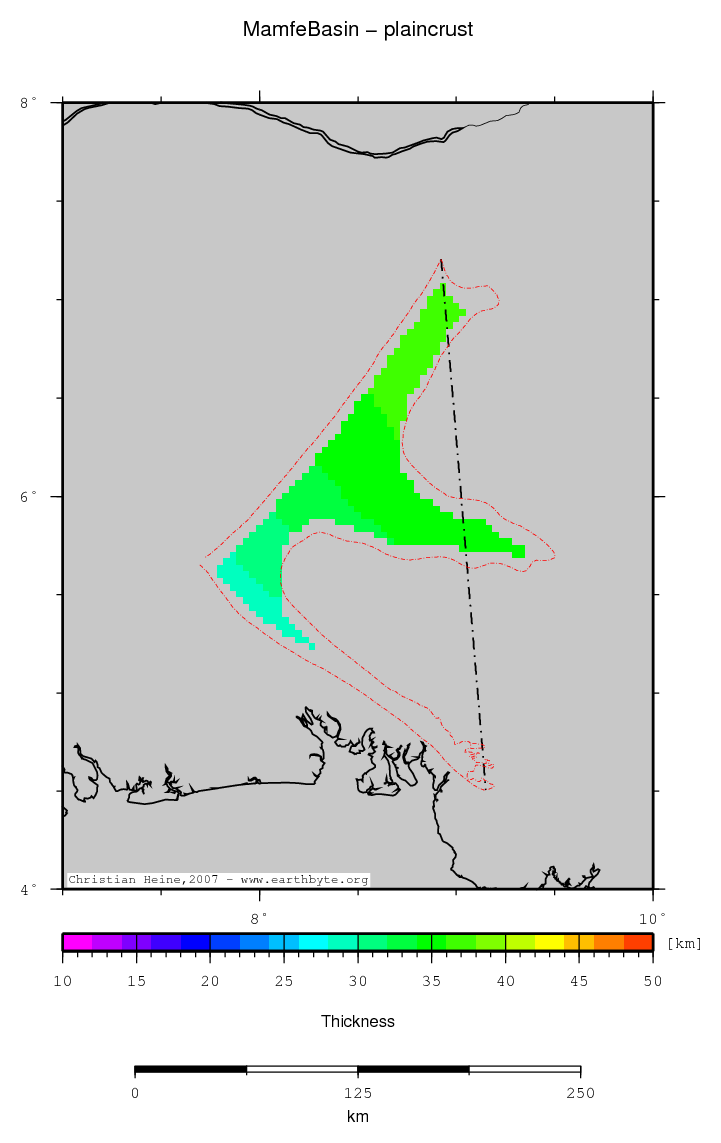 Mamfe Basin location map