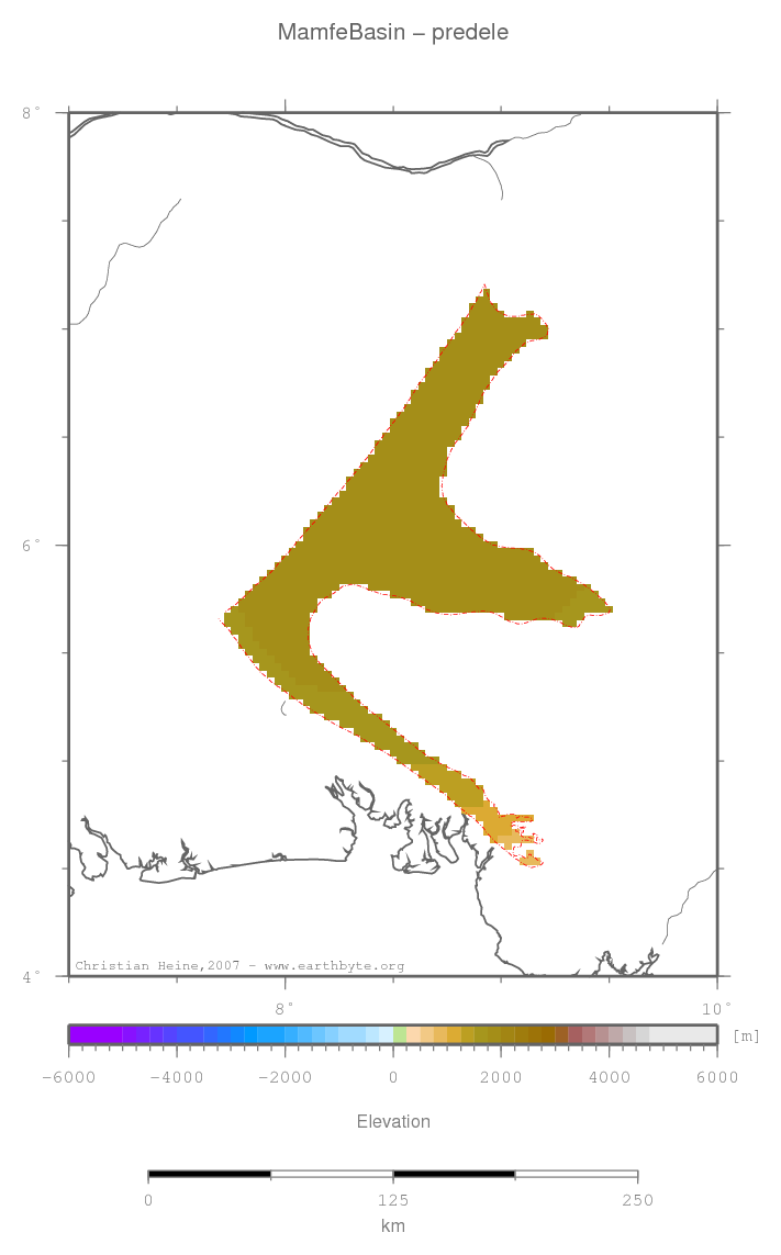 Mamfe Basin location map