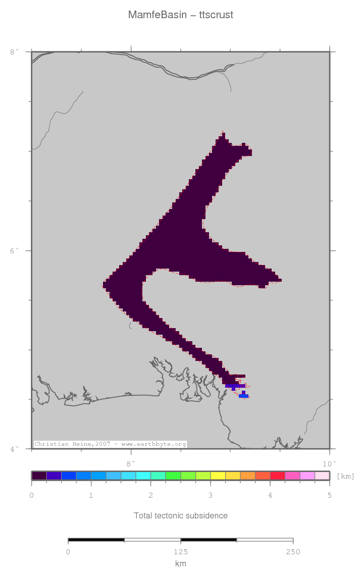 Mamfe Basin location map