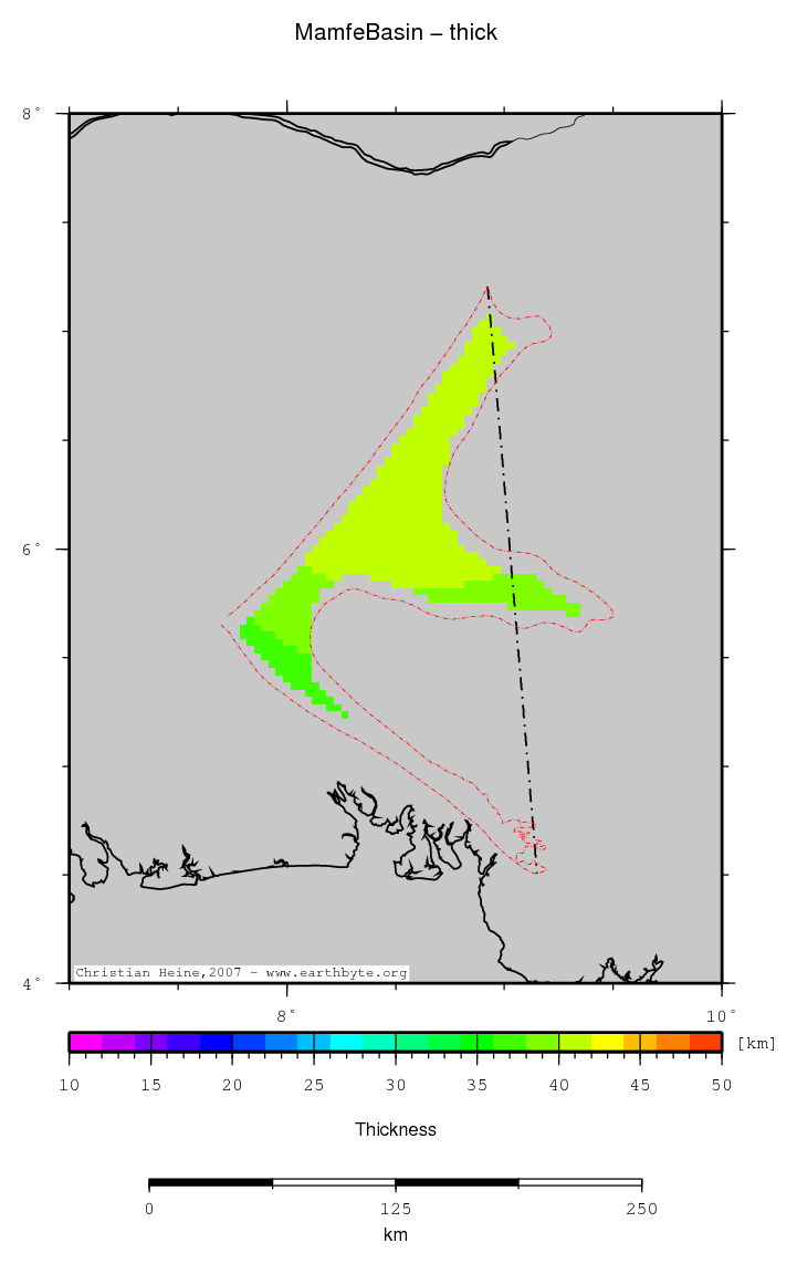 Mamfe Basin location map