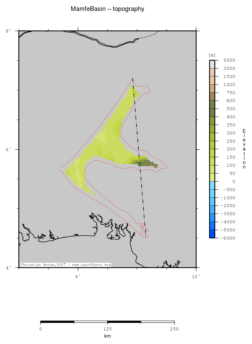 Mamfe Basin location map