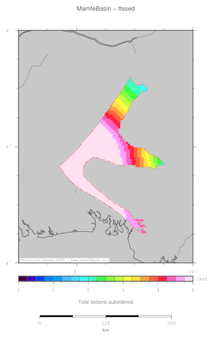 Mamfe Basin location map