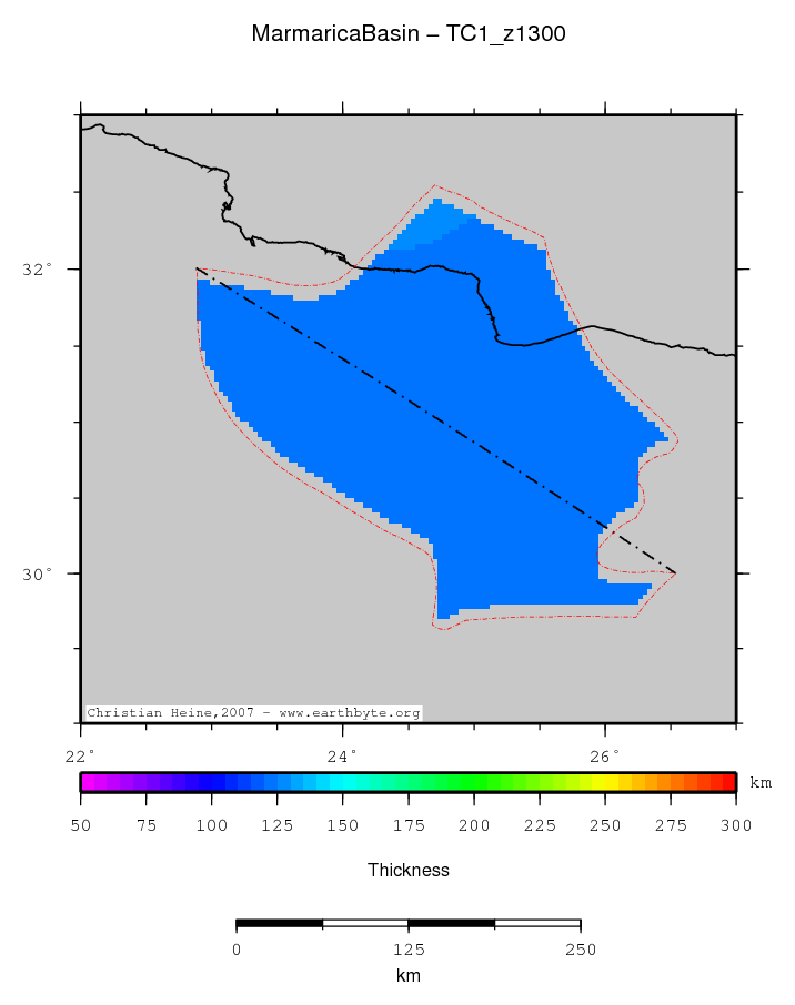 Marmarica Basin location map