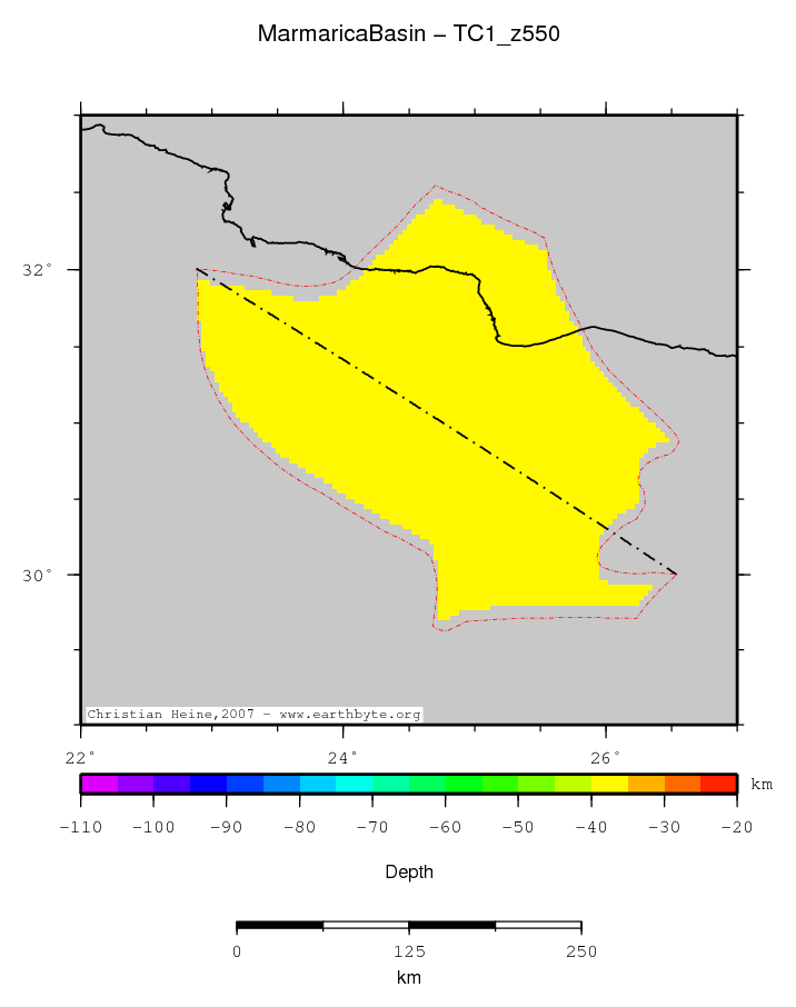 Marmarica Basin location map