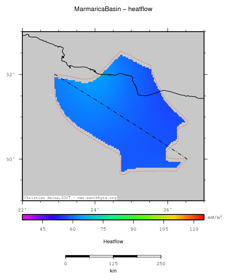 Marmarica Basin location map