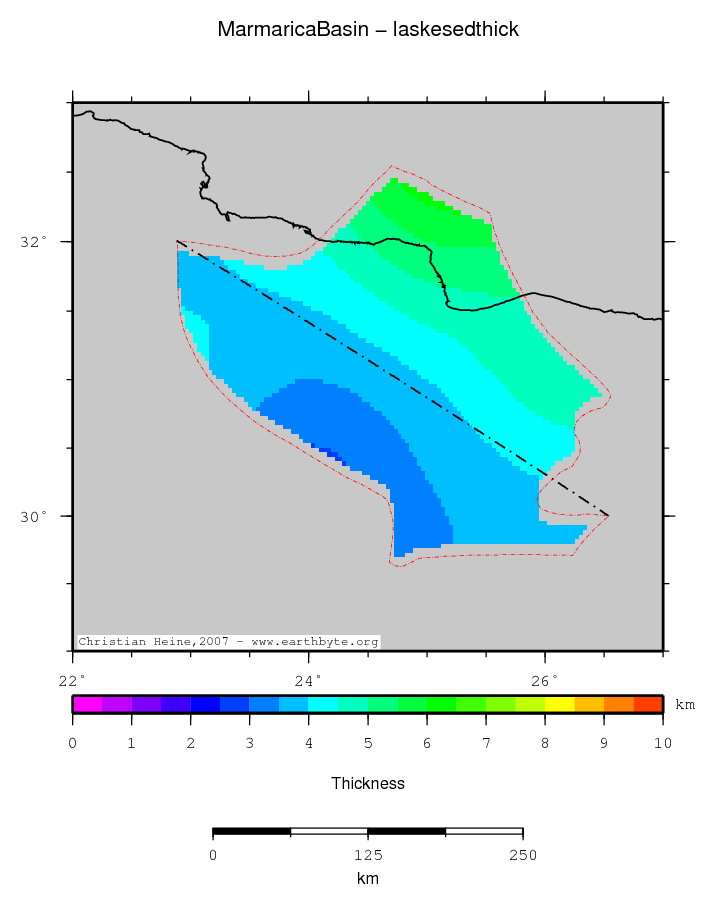 Marmarica Basin location map