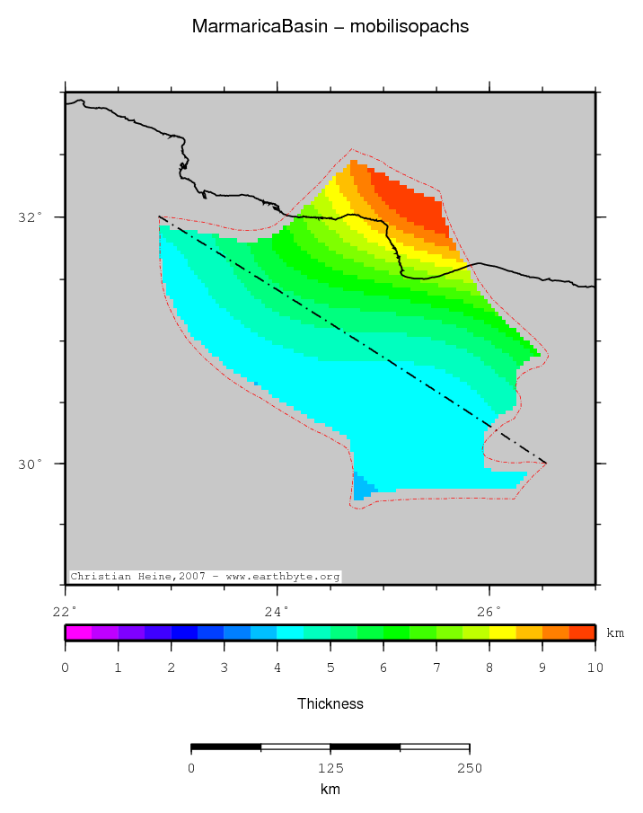 Marmarica Basin location map