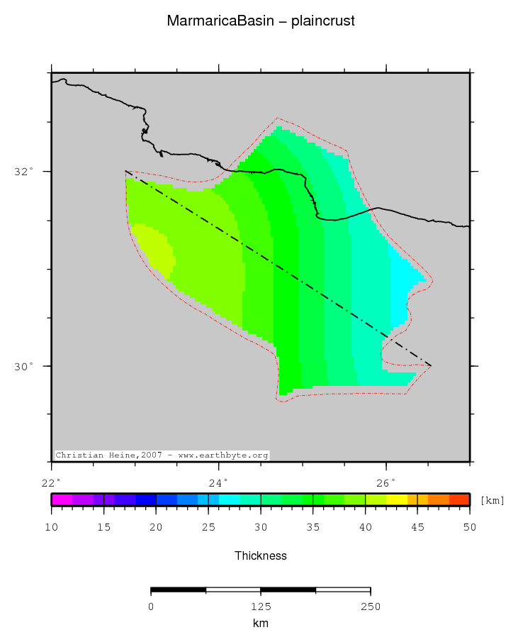 Marmarica Basin location map