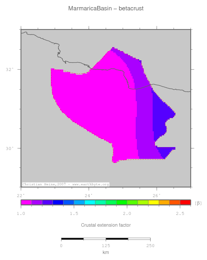 Marmarica Basin location map