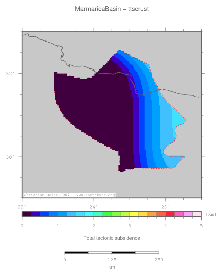 Marmarica Basin location map