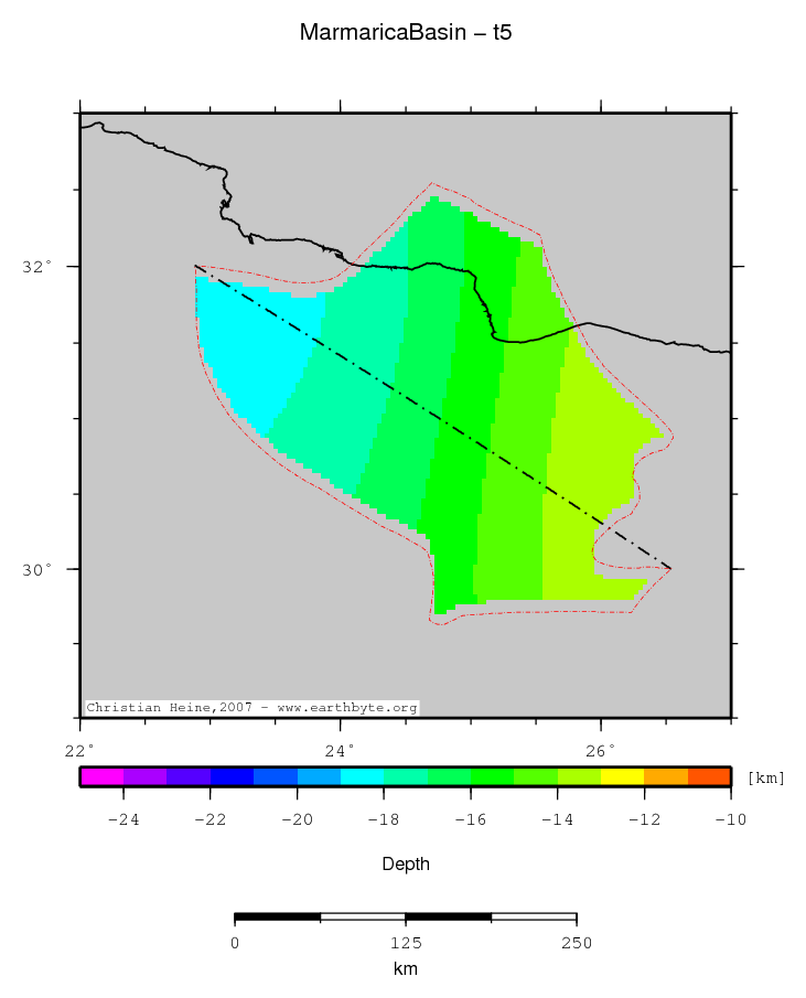 Marmarica Basin location map