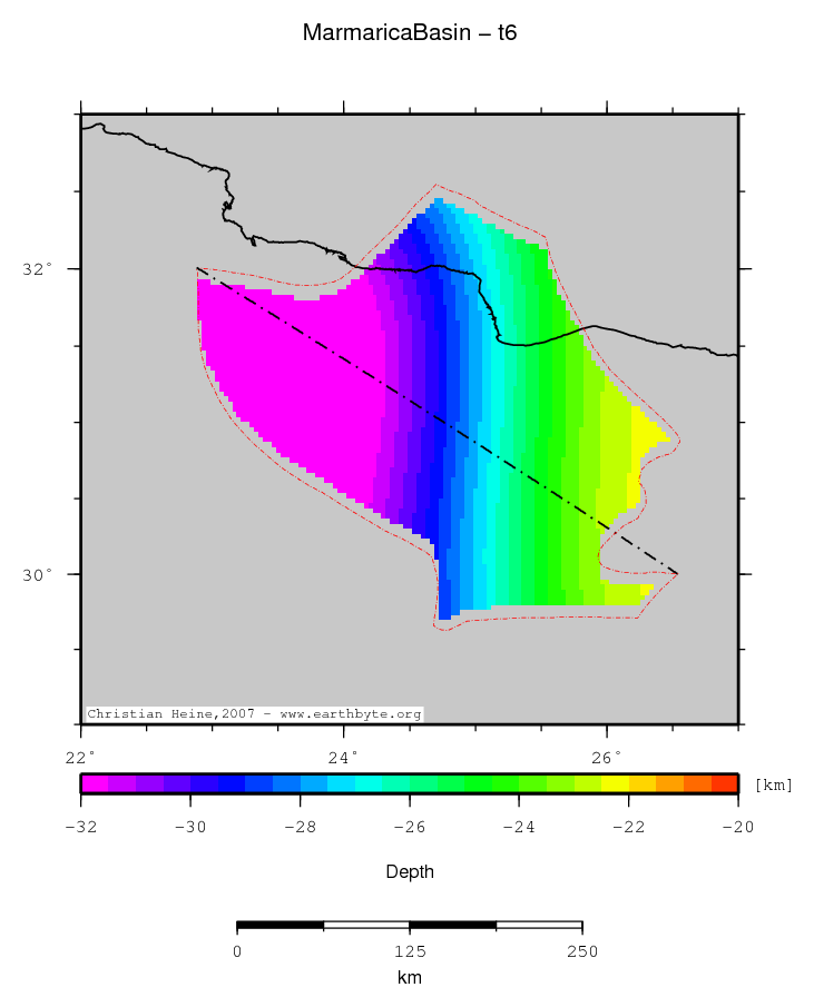 Marmarica Basin location map