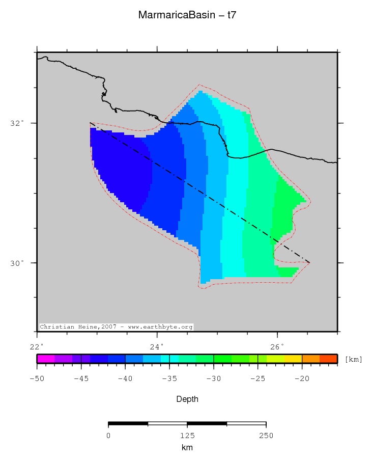 Marmarica Basin location map