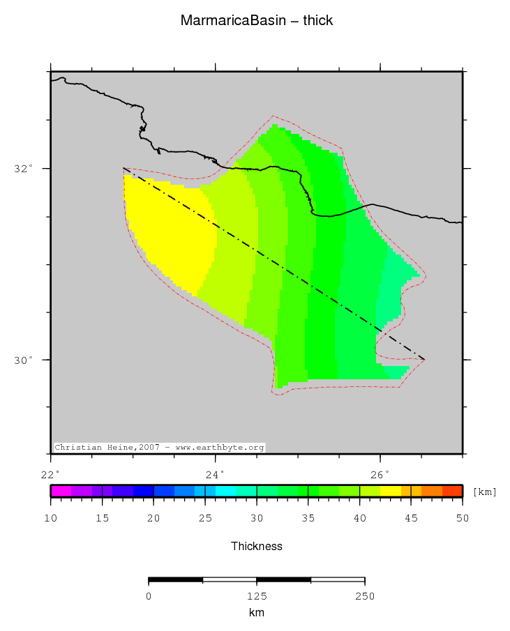 Marmarica Basin location map