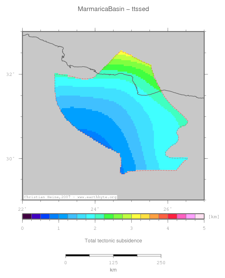 Marmarica Basin location map