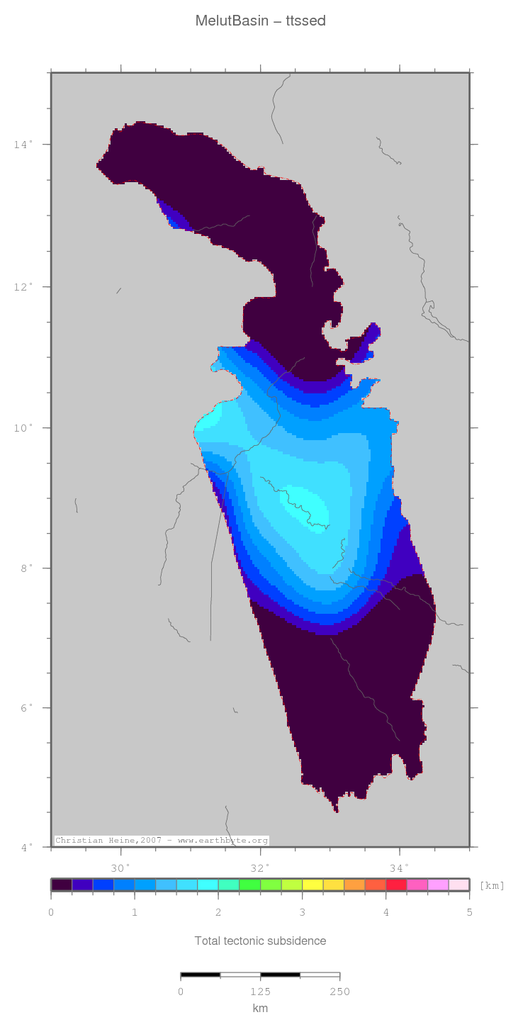 Melut Basin location map