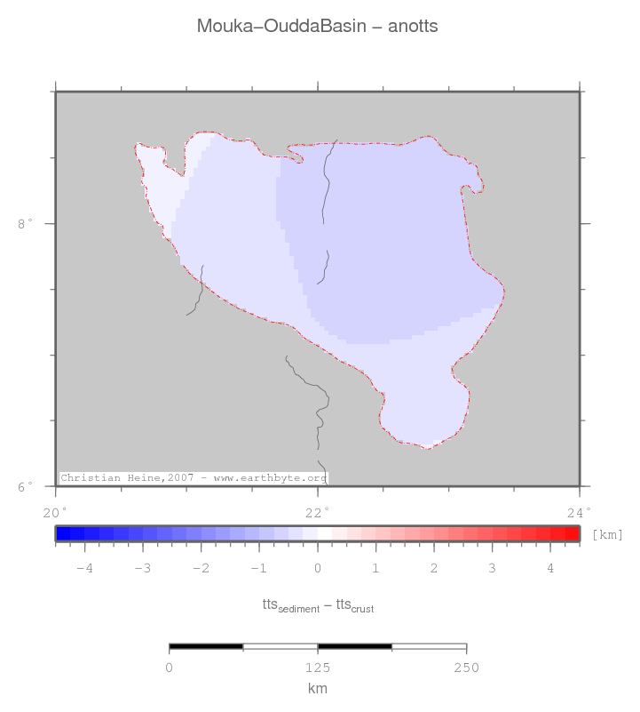 Mouka-Oudda Basin location map