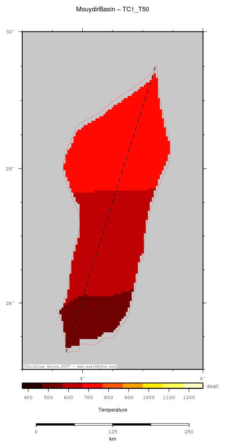 Mouydir Basin location map