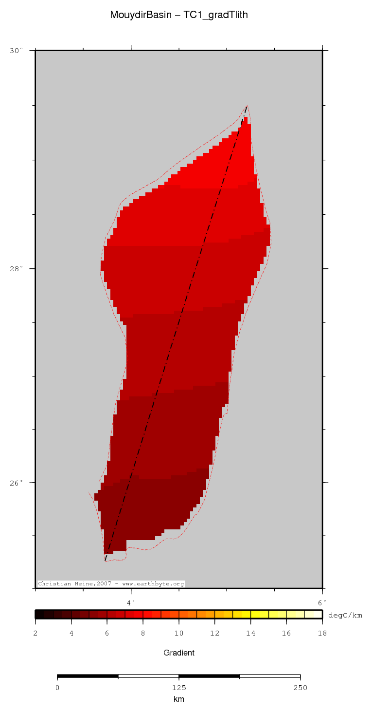 Mouydir Basin location map