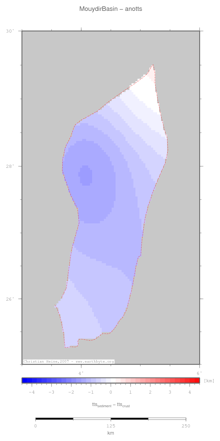 Mouydir Basin location map