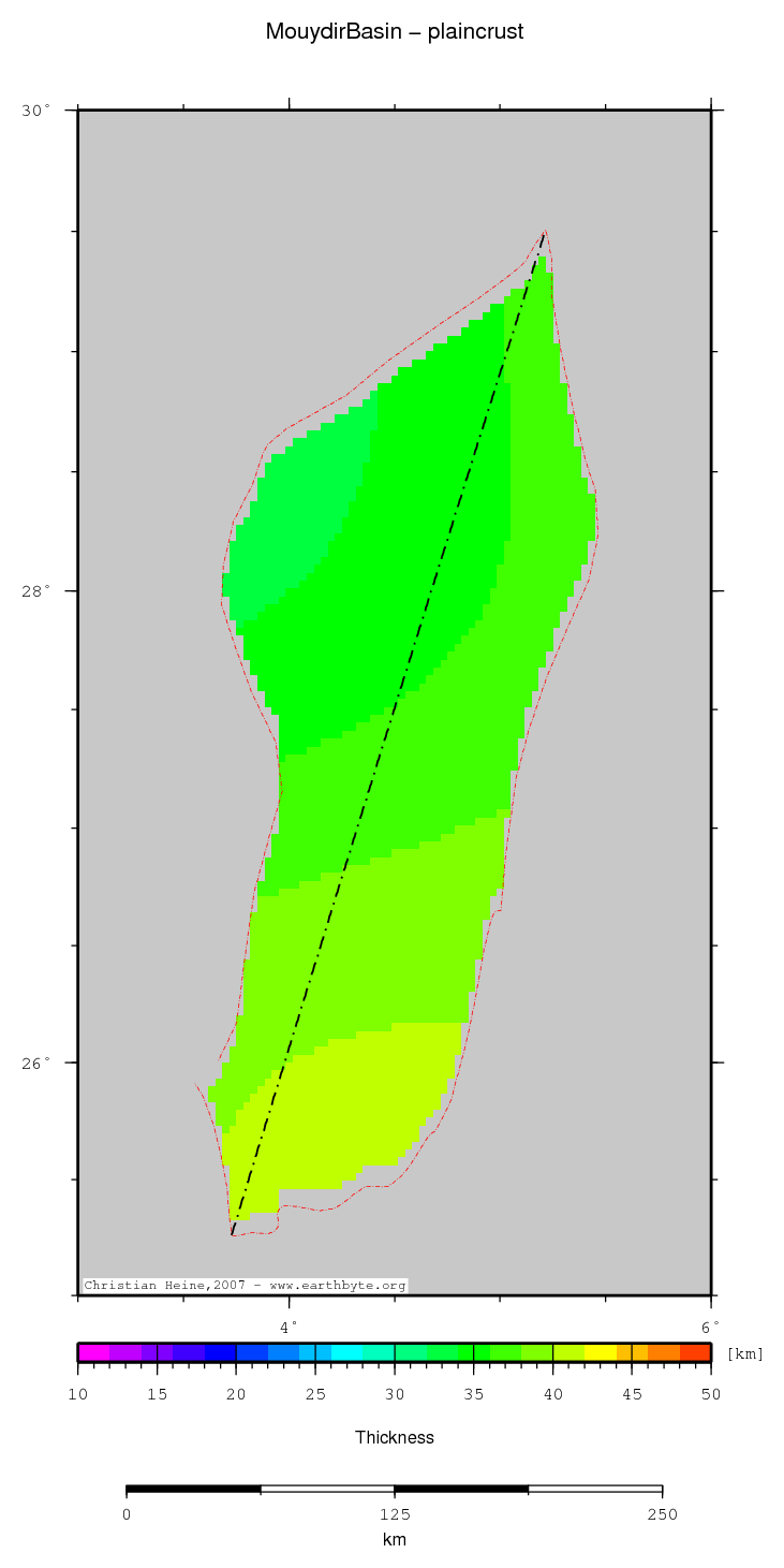 Mouydir Basin location map