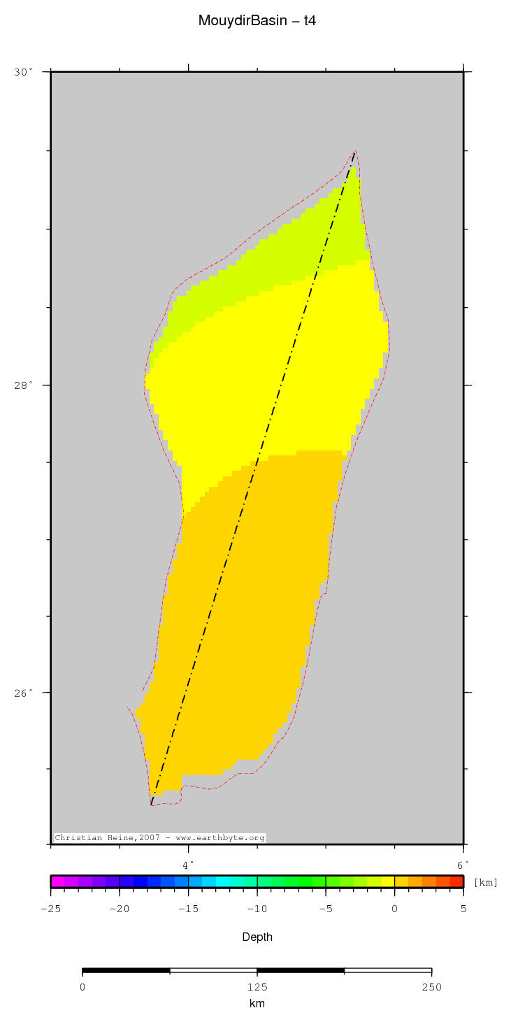 Mouydir Basin location map