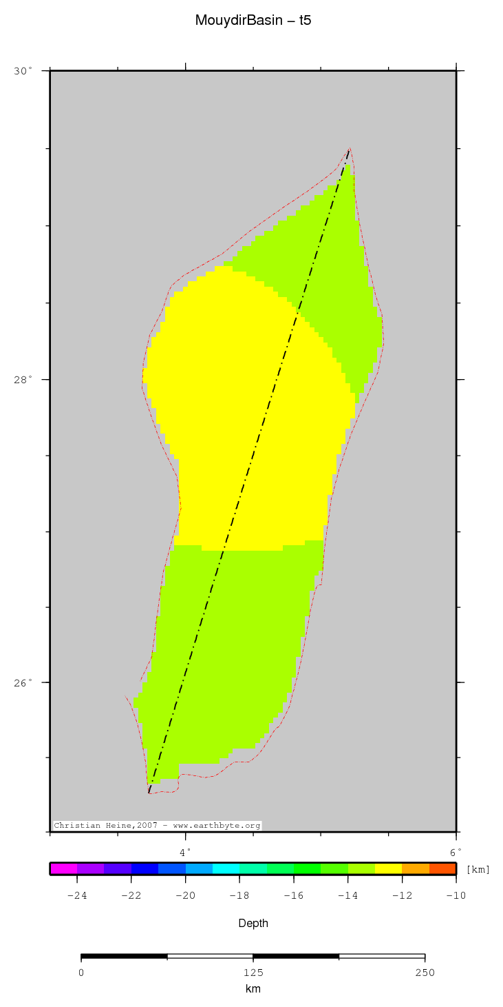 Mouydir Basin location map