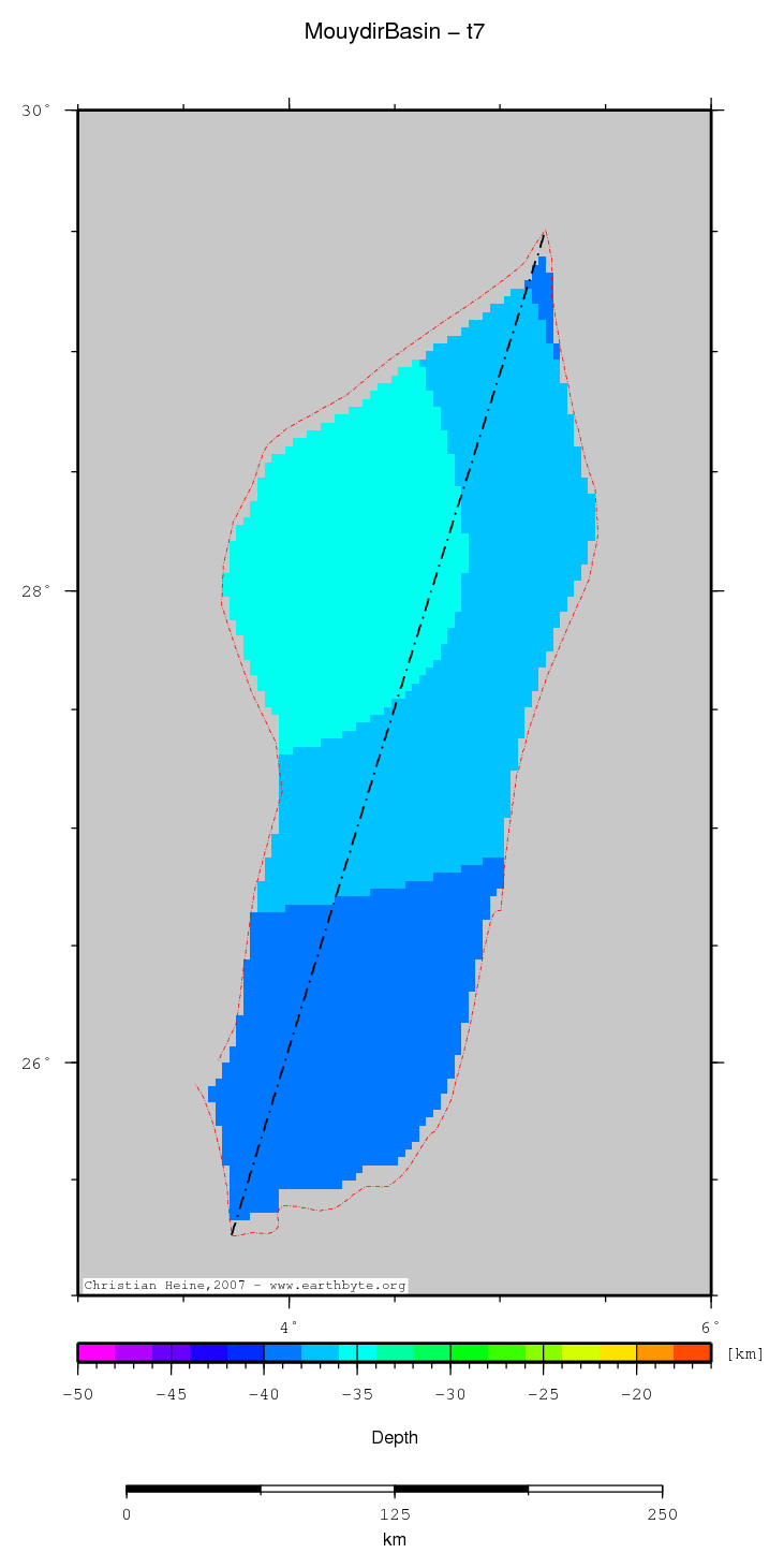 Mouydir Basin location map