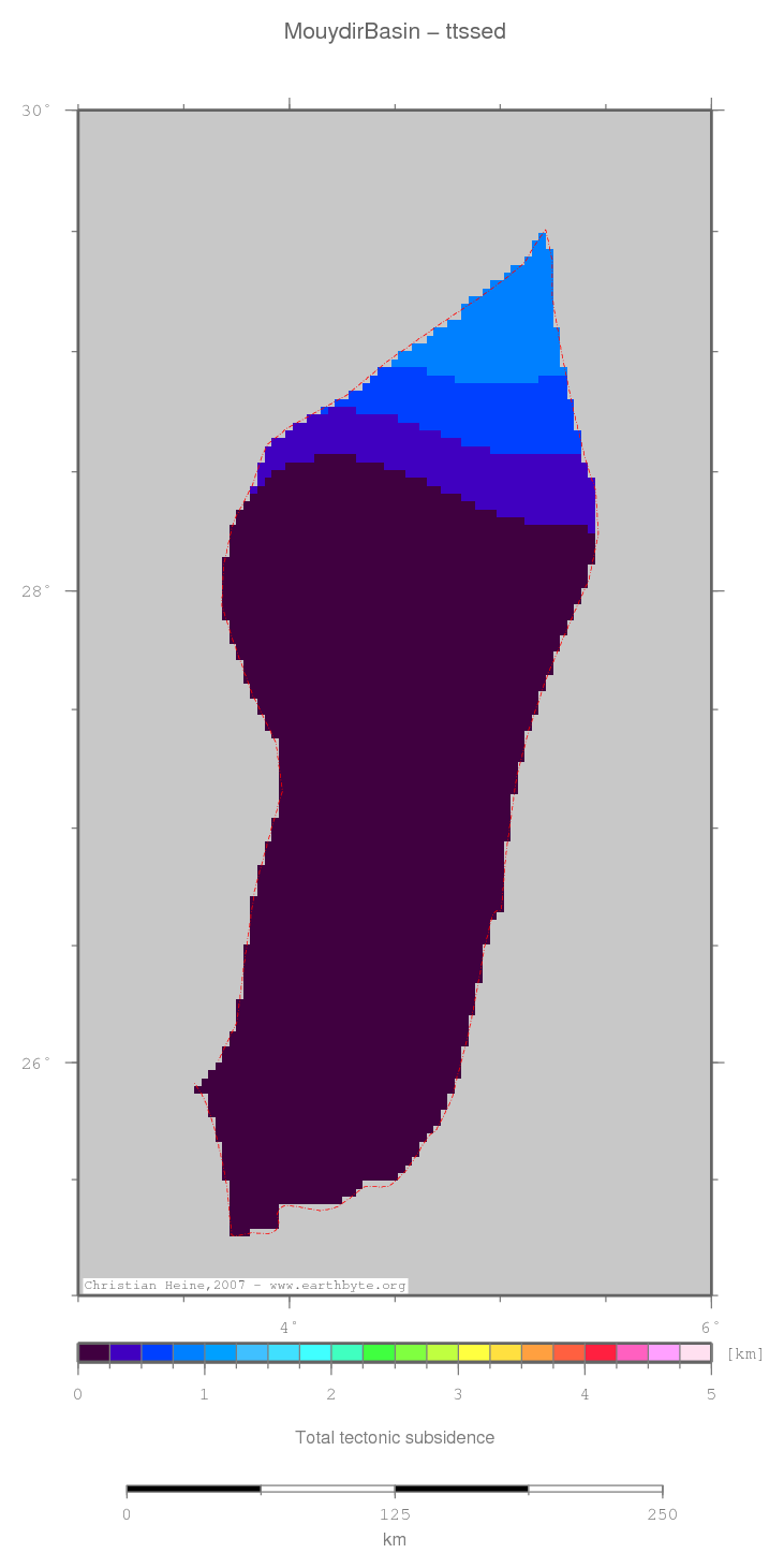 Mouydir Basin location map