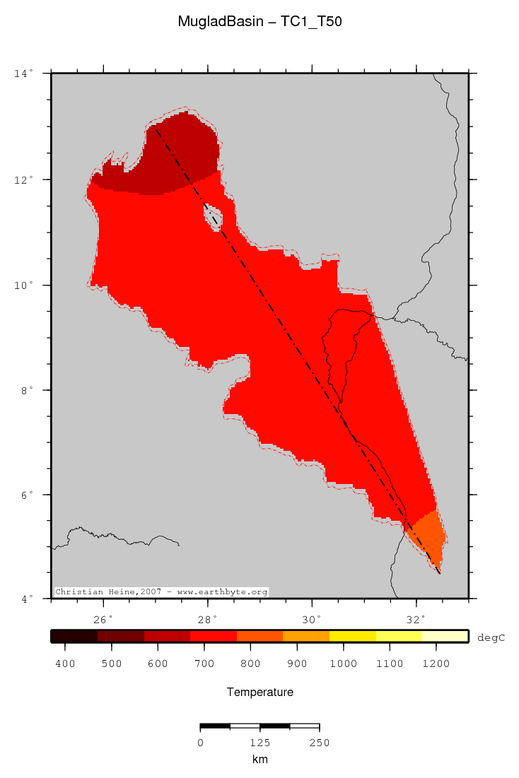 Muglad Basin location map