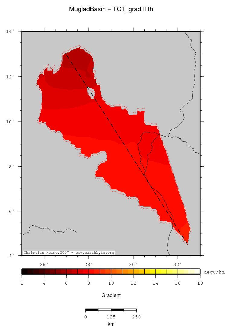 Muglad Basin location map