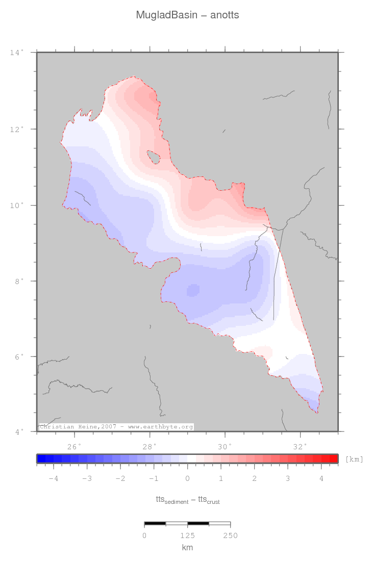 Muglad Basin location map