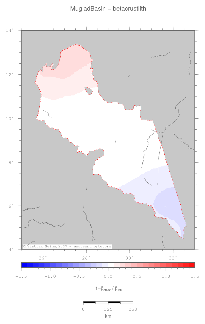 Muglad Basin location map