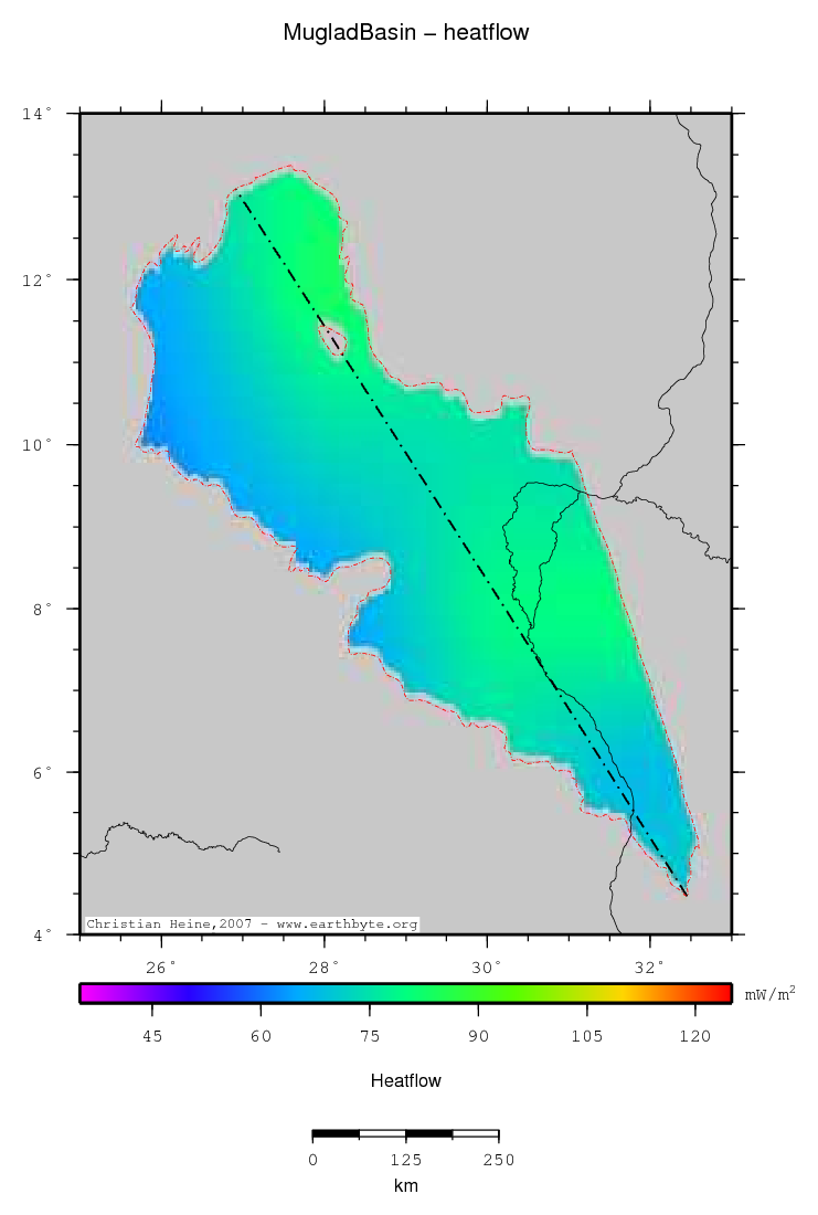 Muglad Basin location map