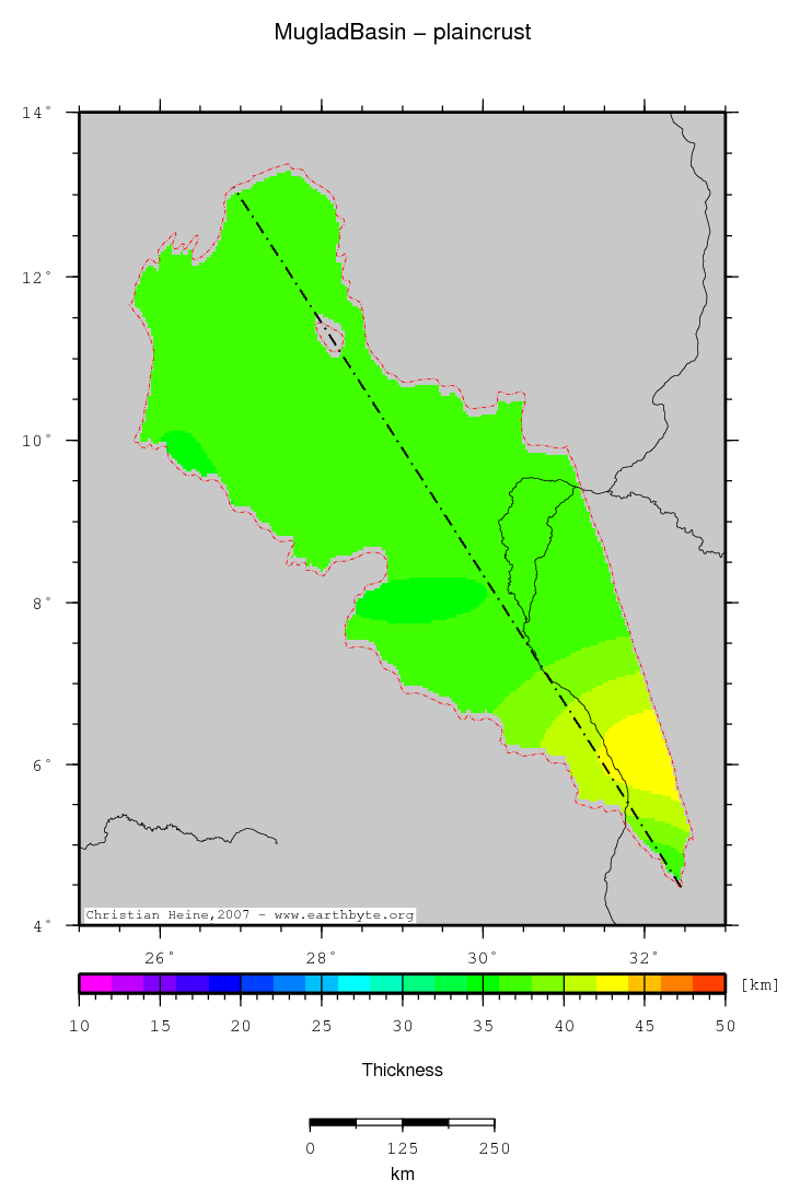 Muglad Basin location map