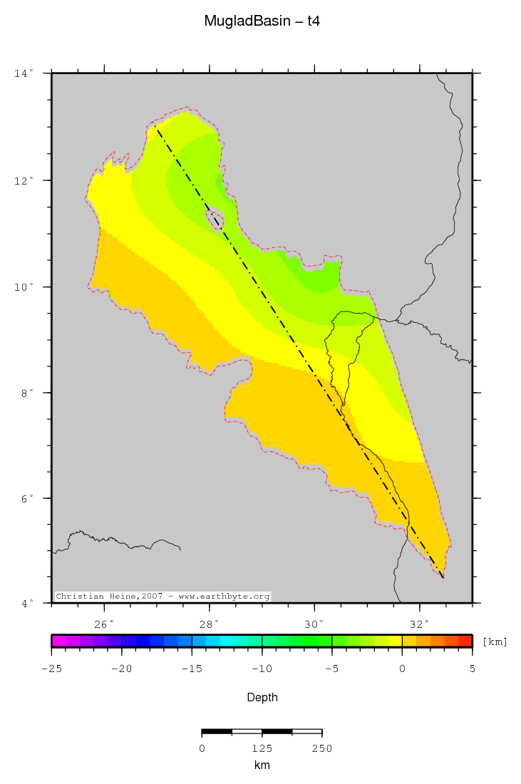 Muglad Basin location map