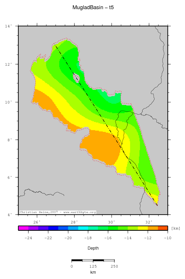 Muglad Basin location map