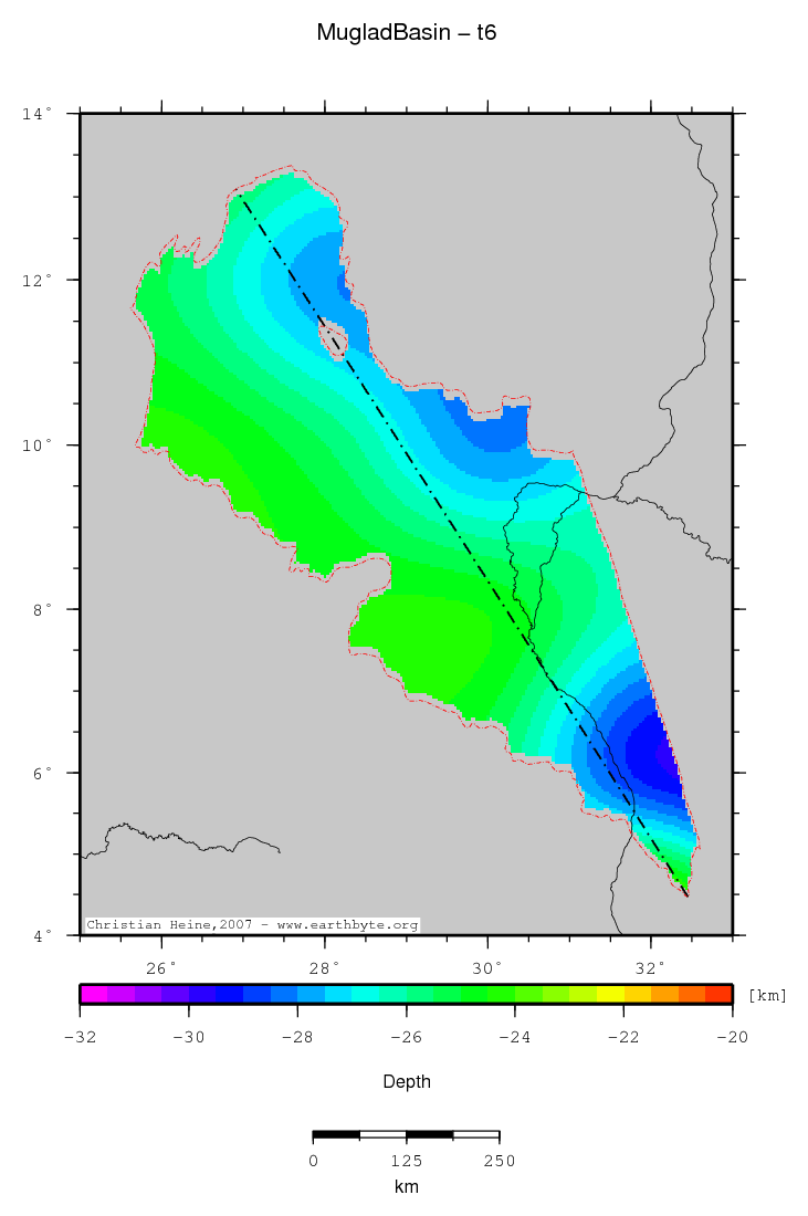 Muglad Basin location map