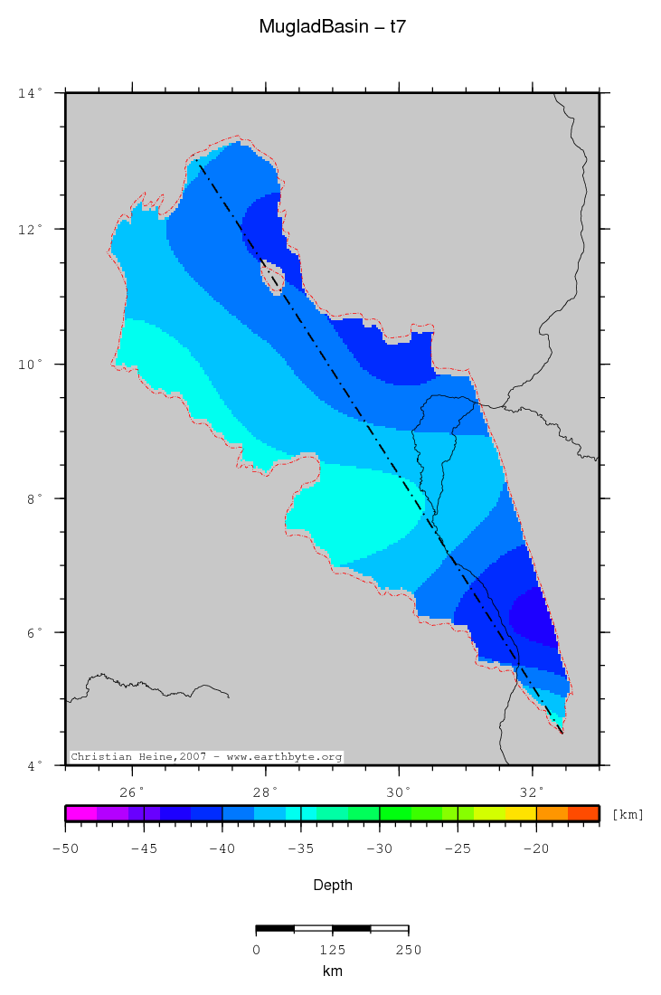 Muglad Basin location map