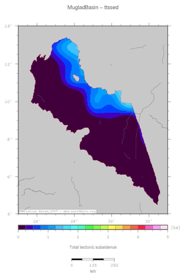 Muglad Basin location map