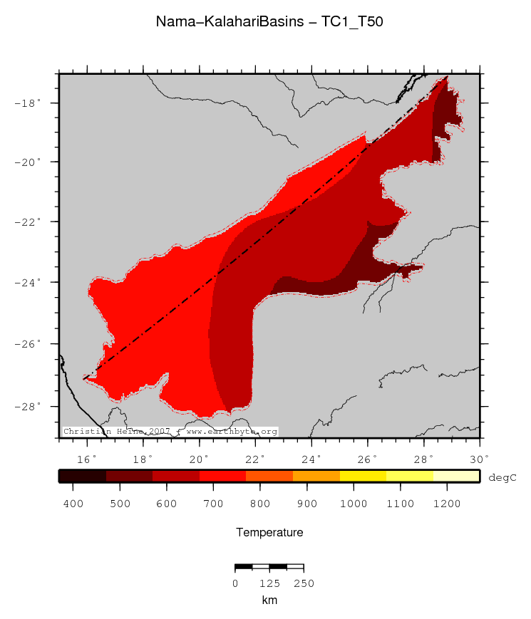 Nama-Kalahari Basins location map