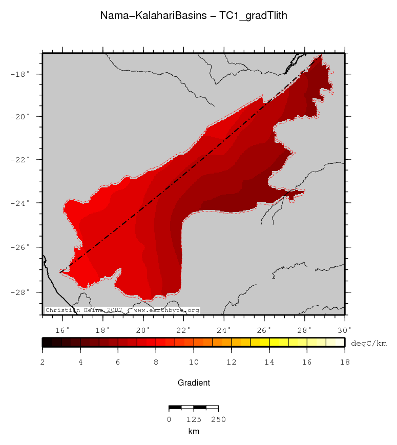 Nama-Kalahari Basins location map