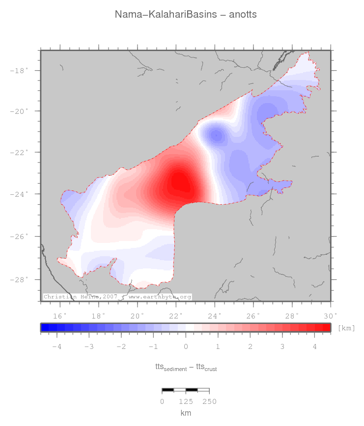 Nama-Kalahari Basins location map