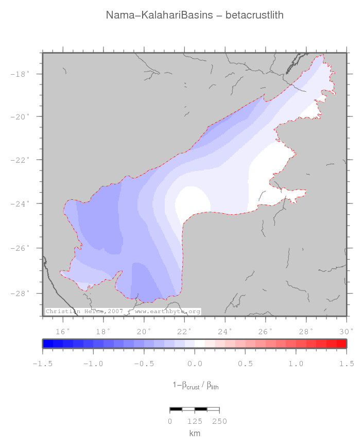 Nama-Kalahari Basins location map