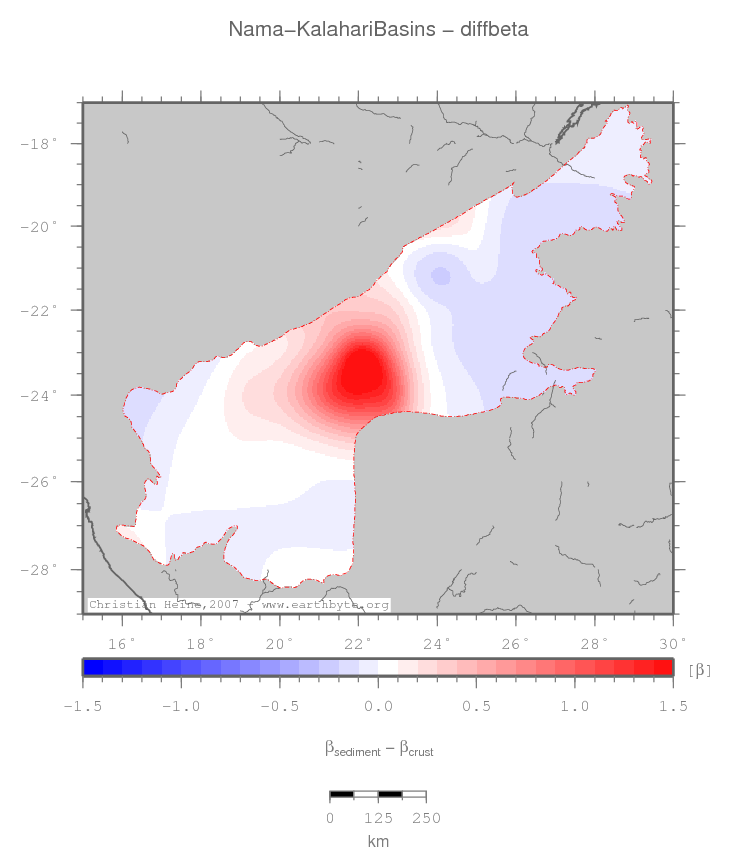 Nama-Kalahari Basins location map