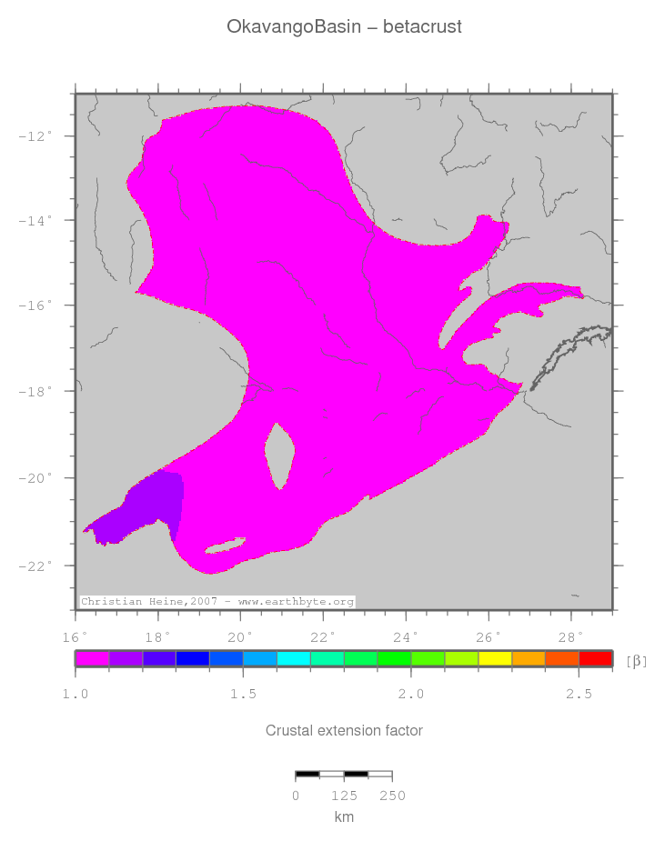 Okavango Basin location map